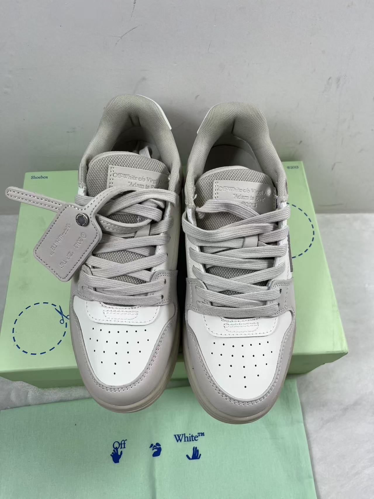 OFF-WHITE Out Of Office OOO Low Vennila White size EU39 Womens