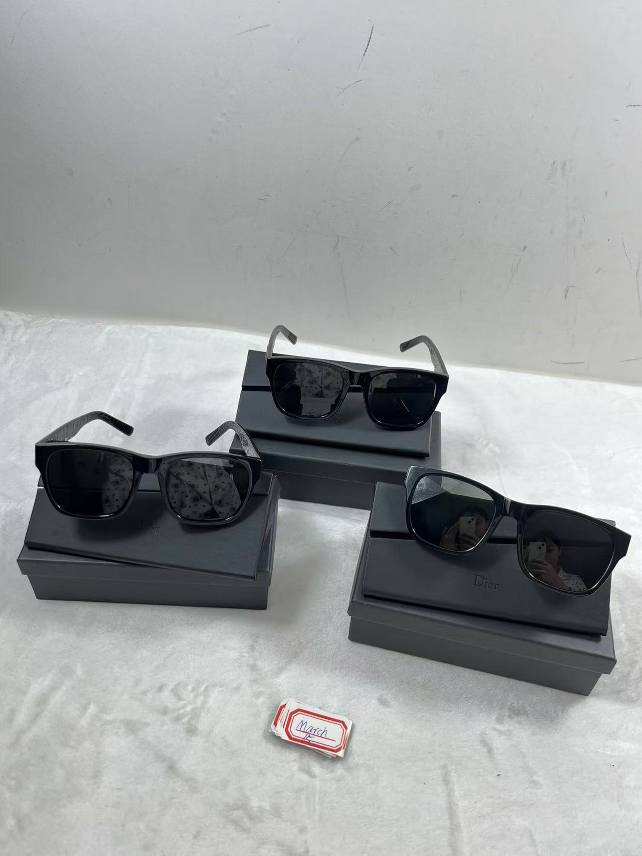 Christian Dior Square Sunglasses Black