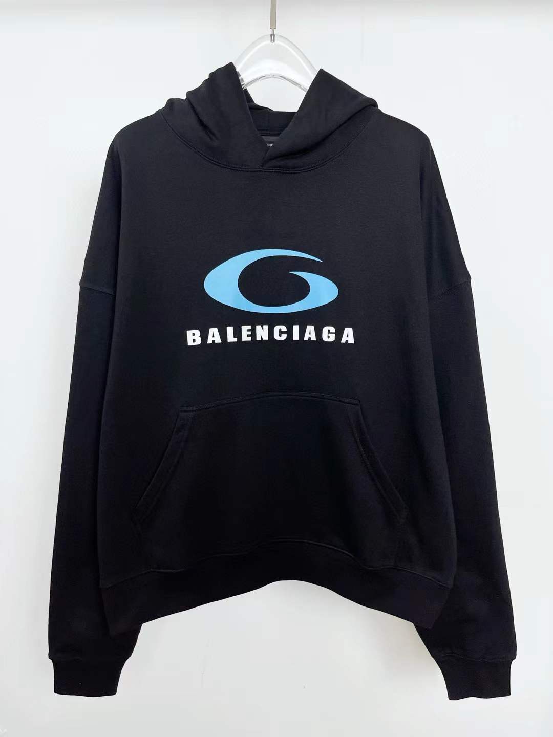 Balenciaga Loop Sports Icon Hoodie Black