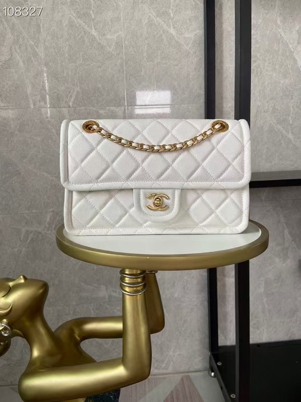 CHANEL Classic FLAP BAG White