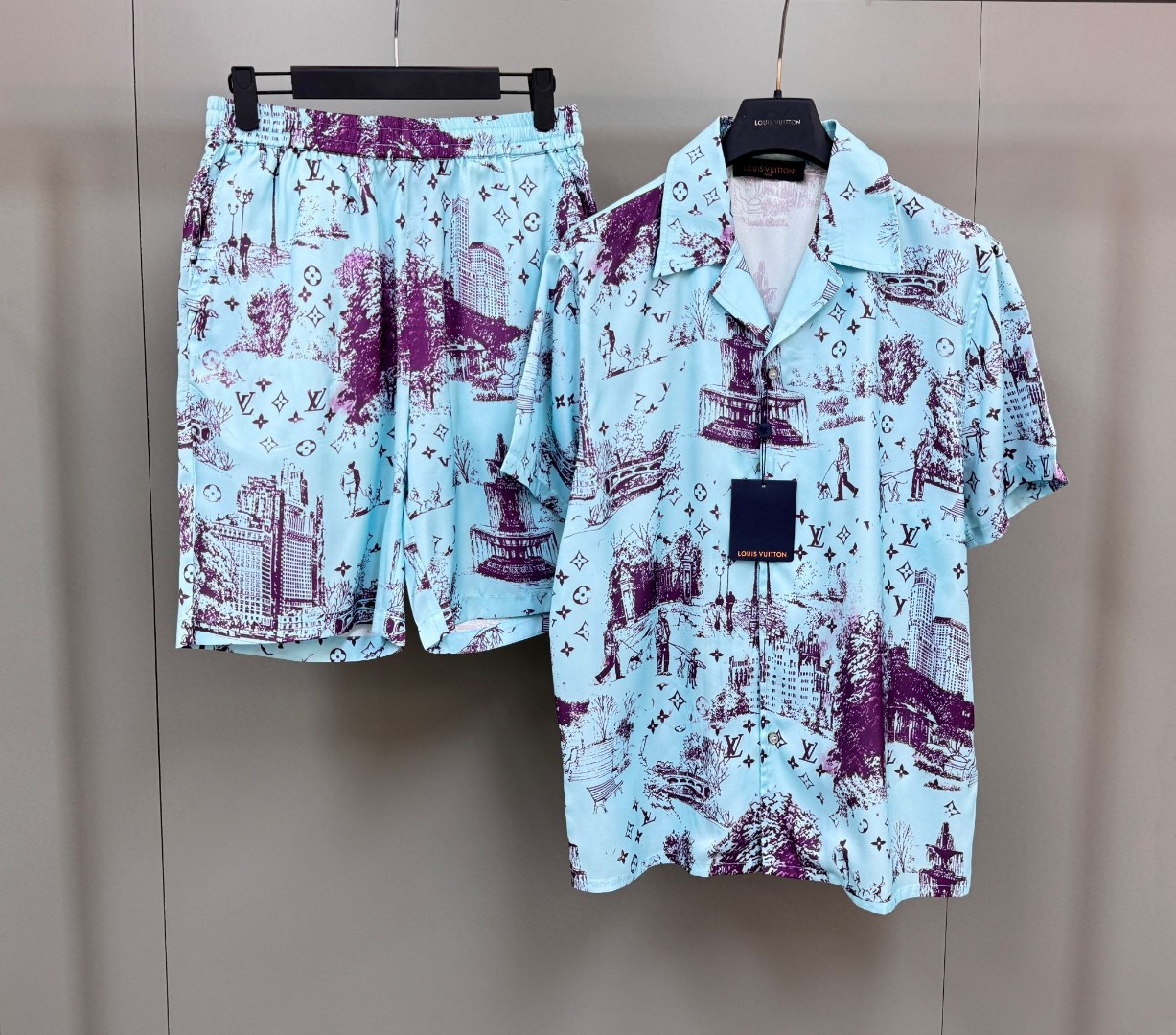 LV Monogram City Walk Shirt and short Set