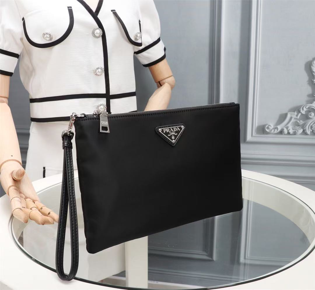 ABF Prada Black Re-nylon Clutch