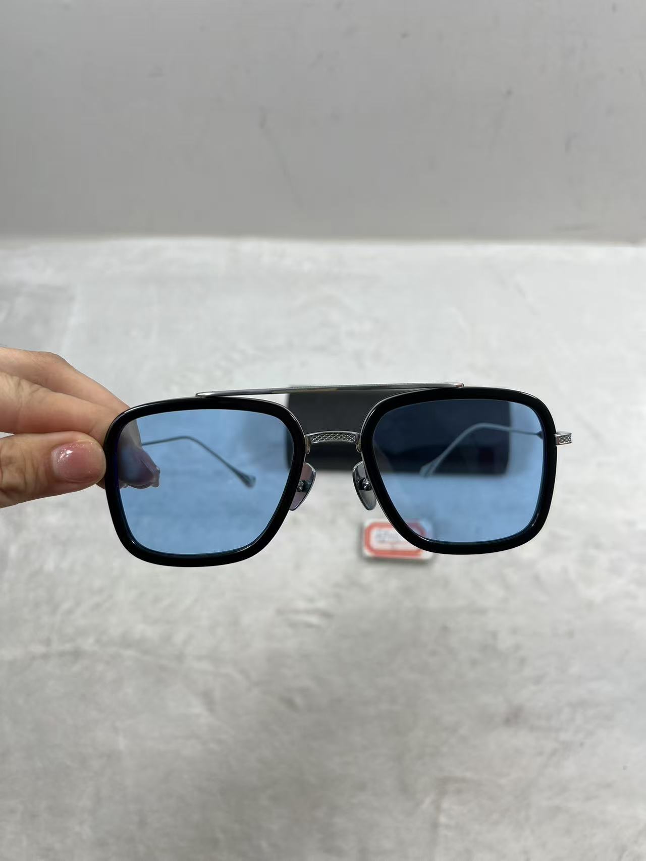Tony Stark Steampunk HD Design Polarized Blue Sunglasses