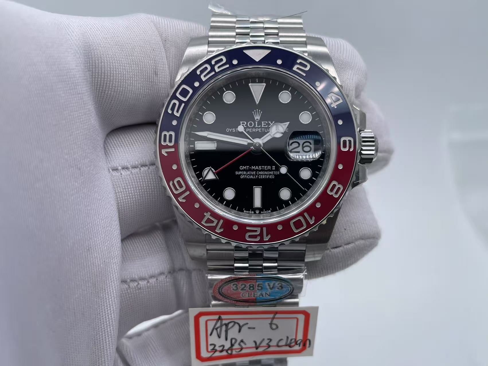 ROLGMT0310 - GMT II 126710BLRO Pepsi Jub SS/SS CLEAN V3 DD3285 $658