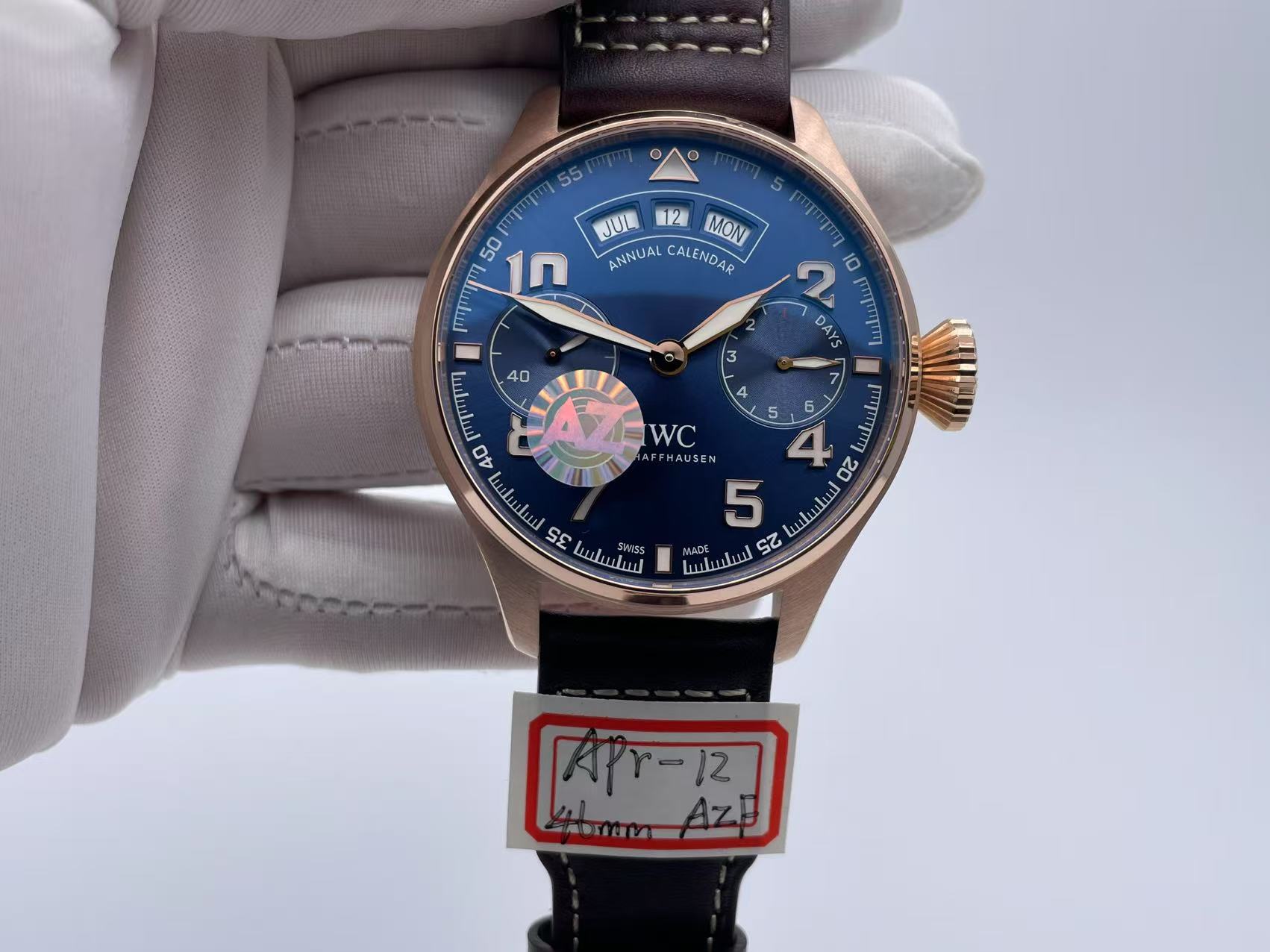 IWC0512B - Big Pilot Annual Cal. LPP RG/LE Blue AZF A52850 $468