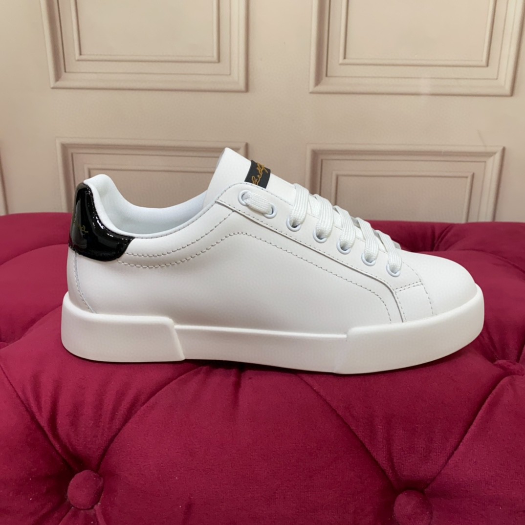 Dolce & Gabbana White Leather Sneaker
