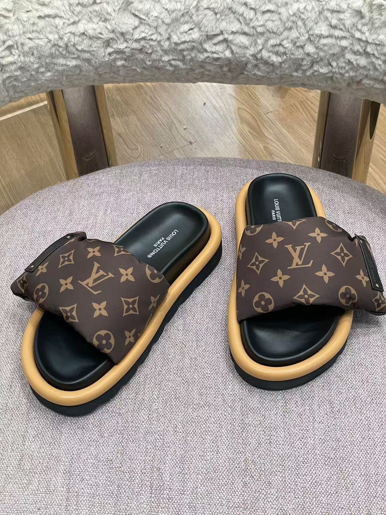 LV pool pillow comfort Sandal