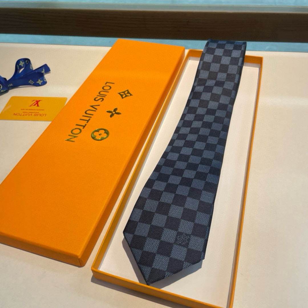 LV Jacquard Cravatta Scacchiera Tie