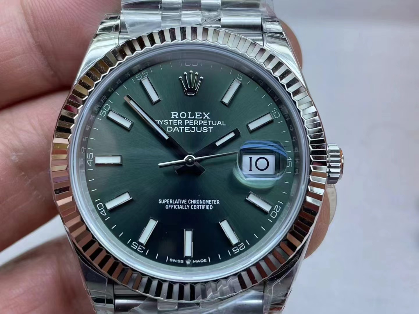 VSF Datejust 41mm SS Jubilee 3235 Green Dial