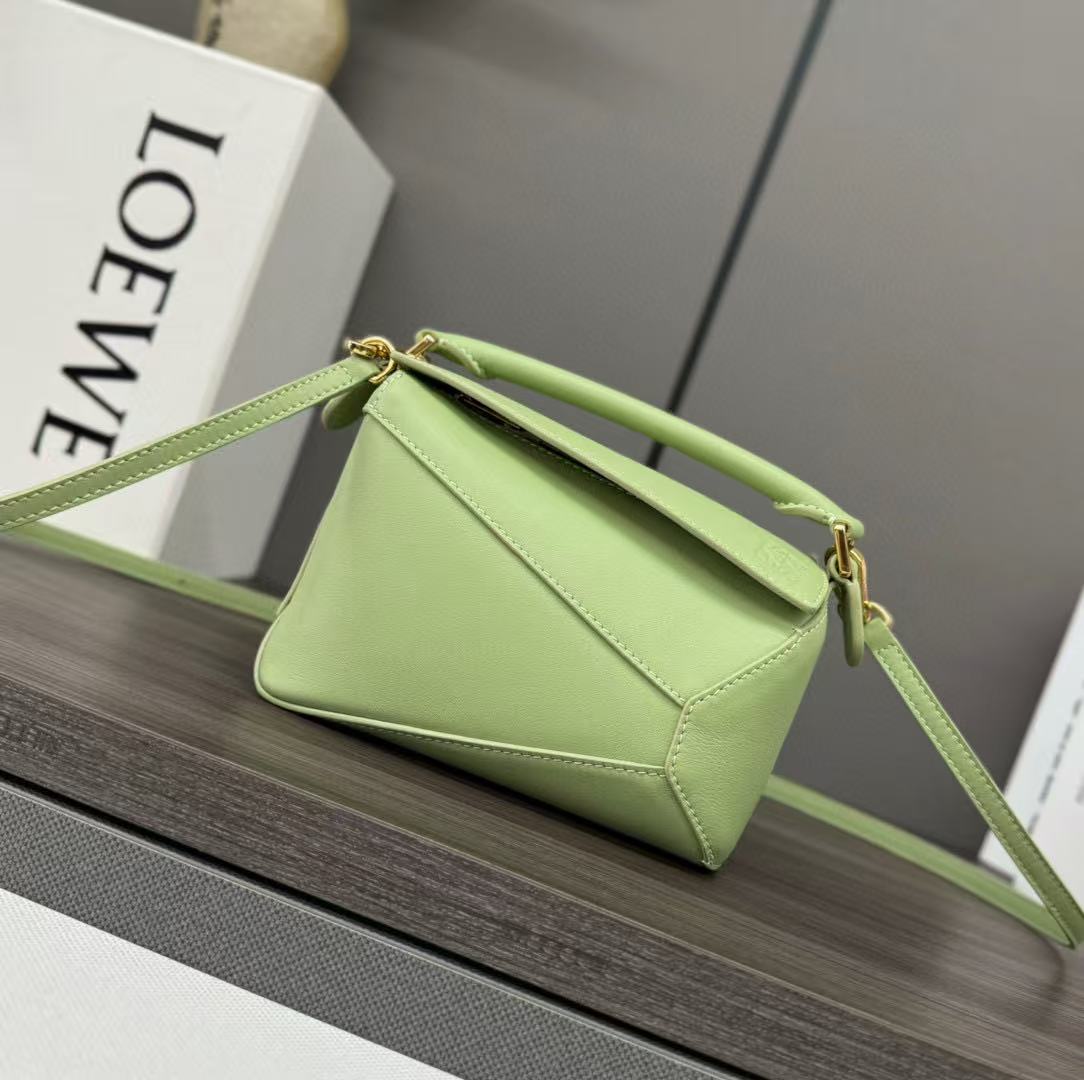 26 May ABF Loewe Small Puzzle Edge Bag - Light Moss
