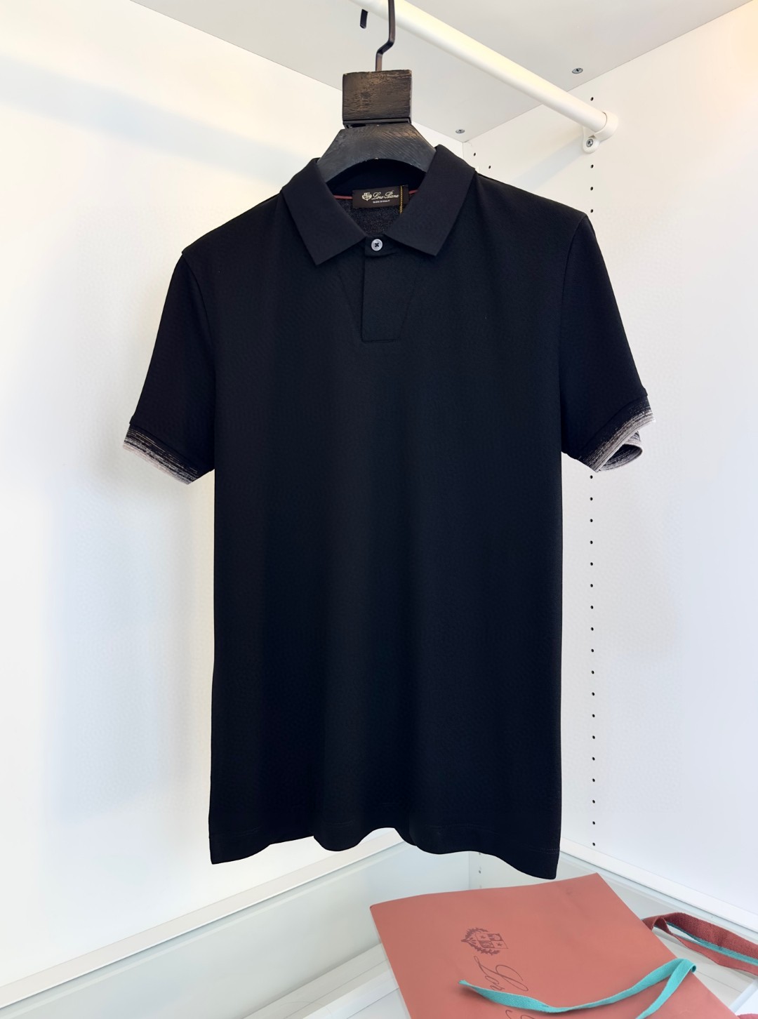 26 May ABF Loro Piana Men's Half Sleeves Black & Gold