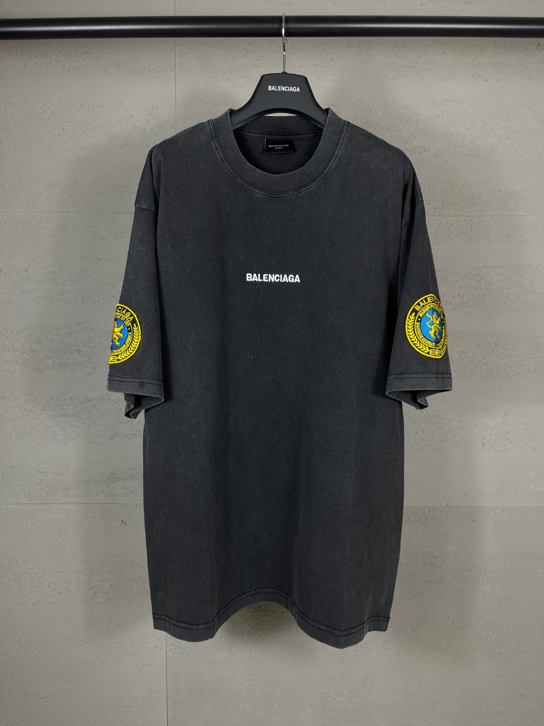 Balenciga Oversized Cotton Uniform Logo T-Shirt