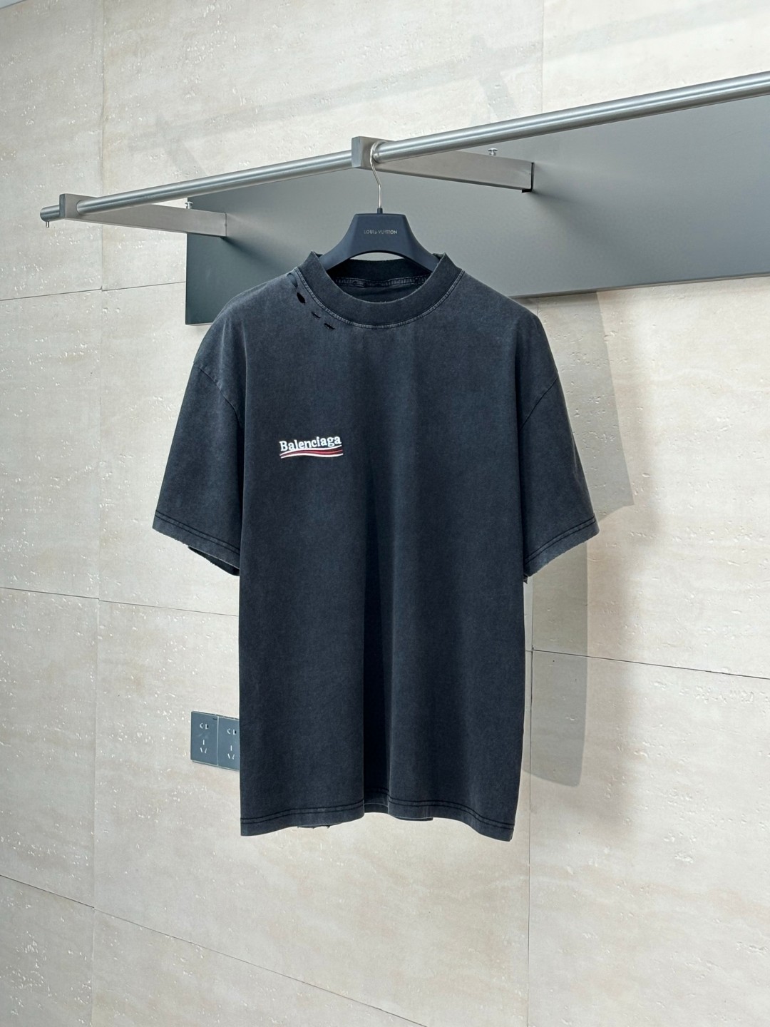 Balenciga Oversized Cotton Uniform Logo T-Shirt
