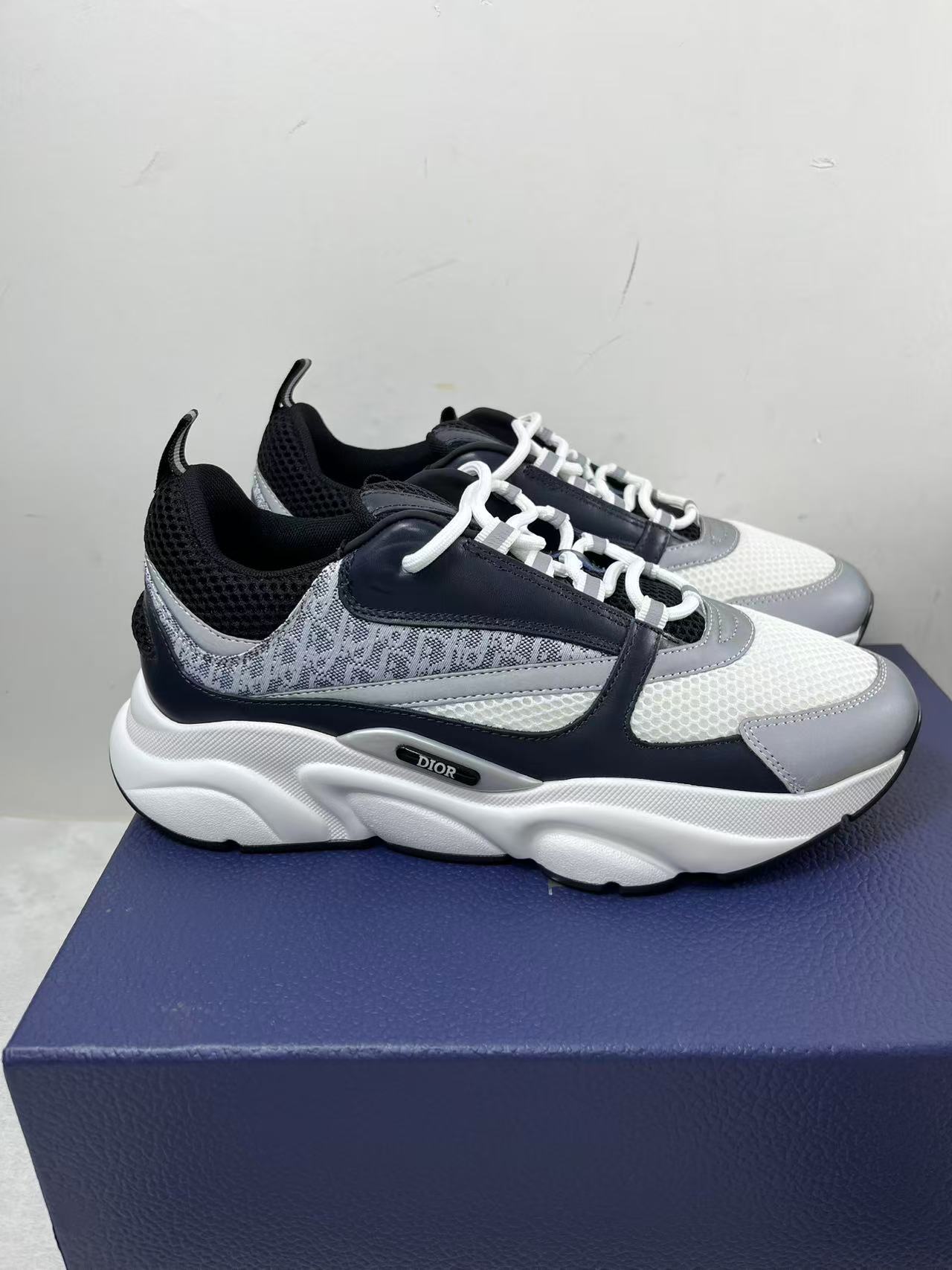 Christian Dior B22 Men's Sneakers White Black