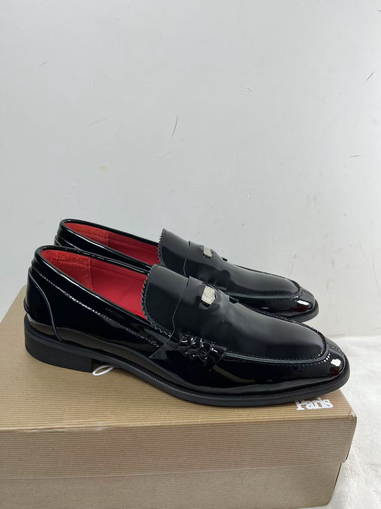 Loro Piana Torresi Leather Loafers Men Black