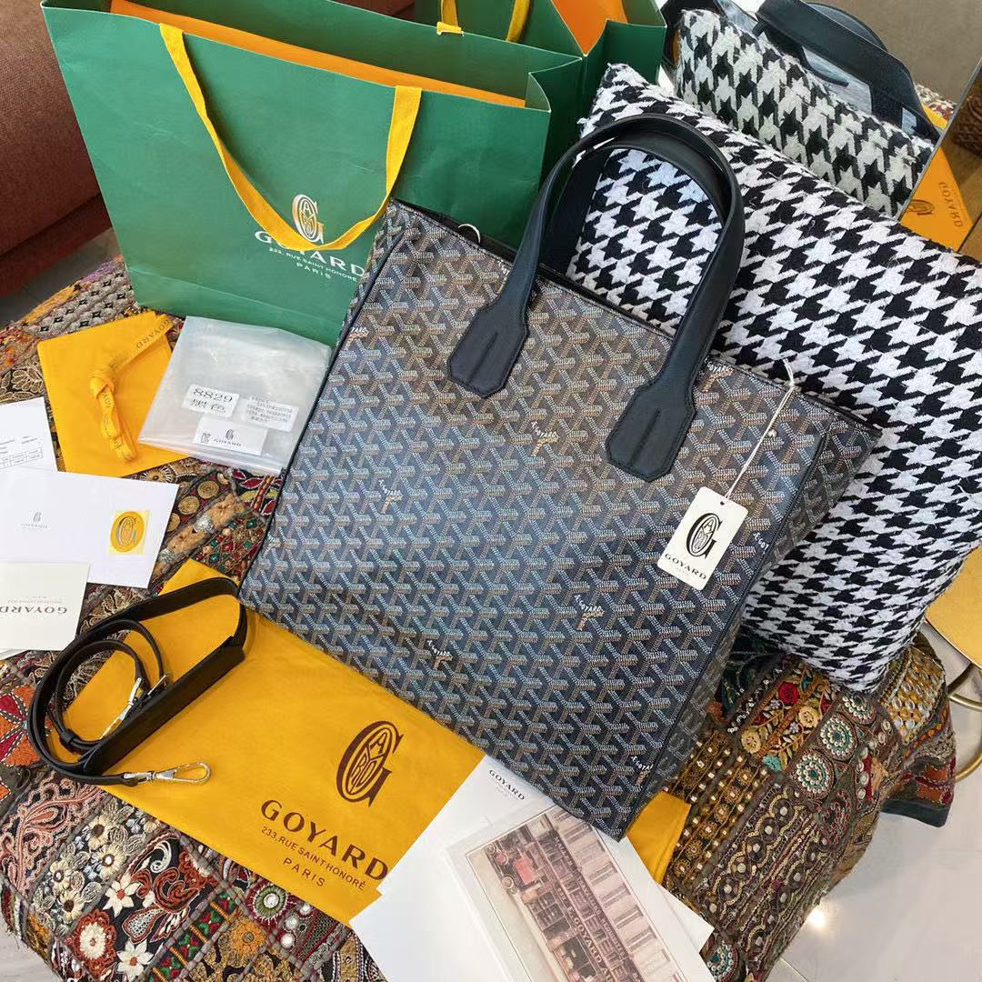 29 May ABF Goyard Black Sac Voltaire Tote Bag