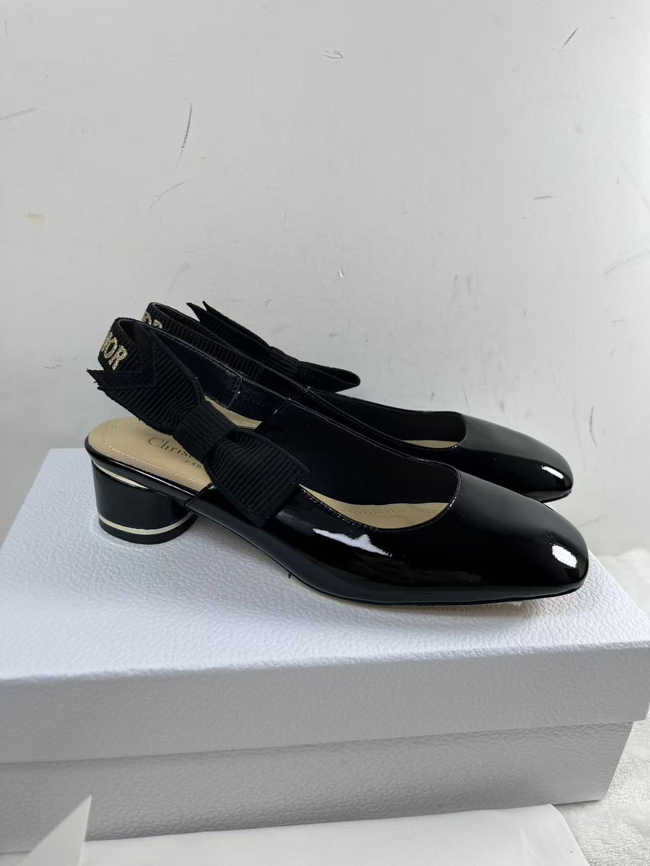 2 Jun ABQ  Christian  Dior Paris Slingback Pump Black