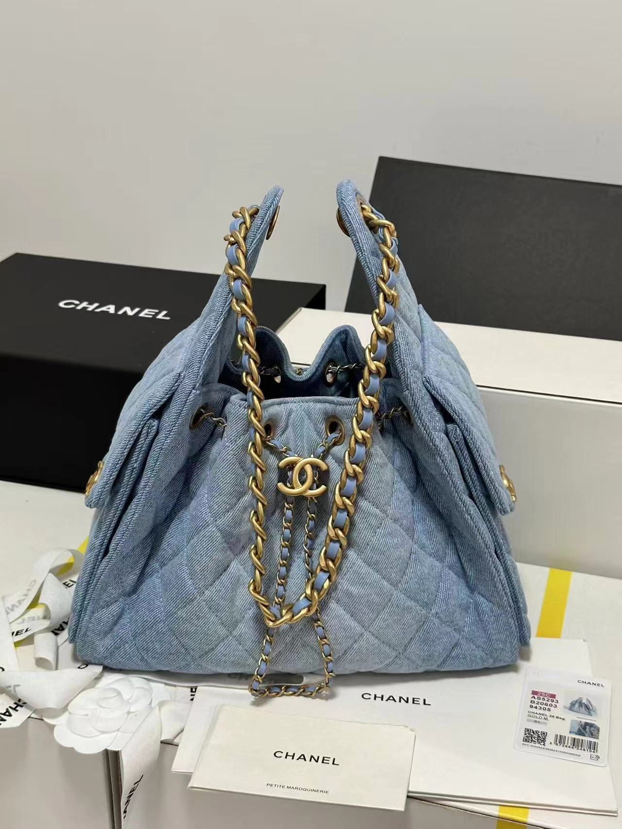 5 Jun ABF Chanel 25 Hobo denim large