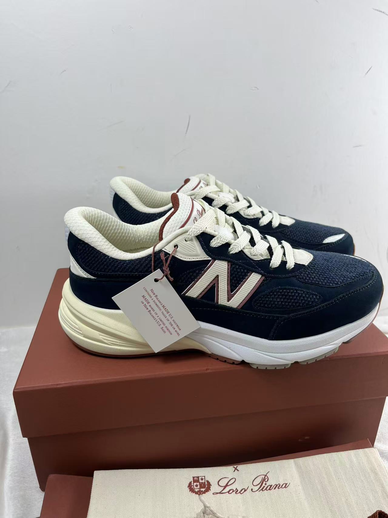 5 Jun ABQ Loro Piana  X New Balance Men's Sneaker in Navy