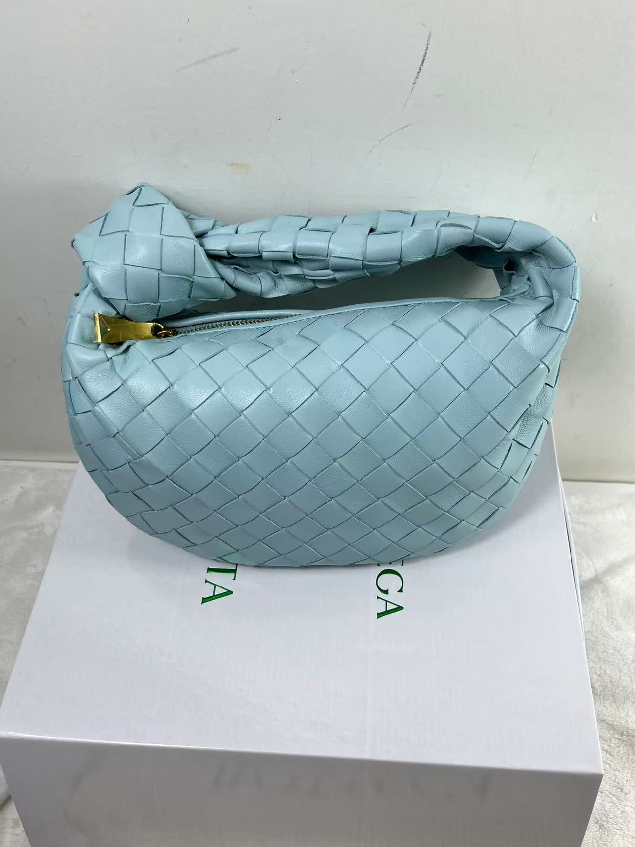 Bottega Veneta - Mini Jodie Blue Womens Leather Bag