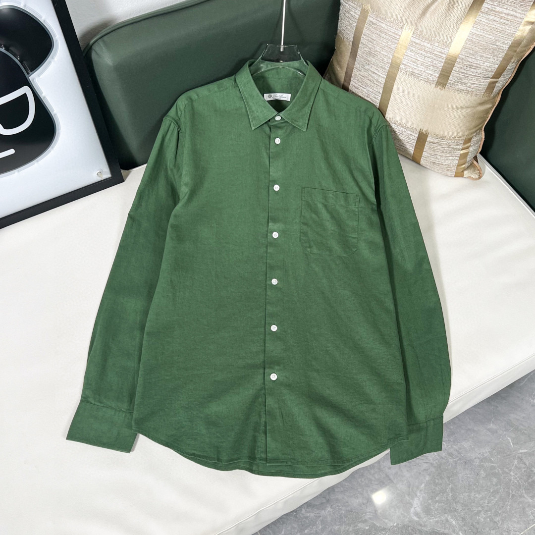 13 Jun ABF Loro Piana  Navy Shirts for Men