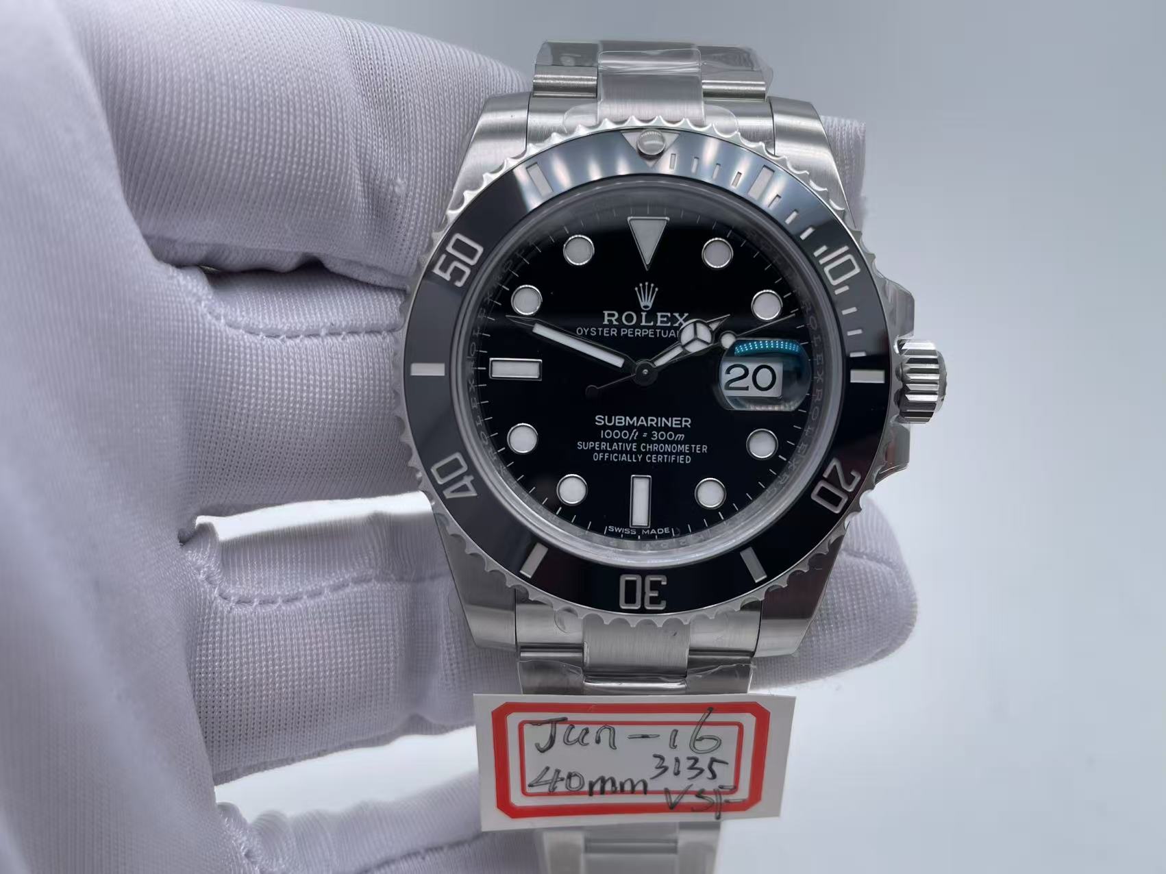 ROLSUB0311 - Submariner 116610LN 904L SS/SS Blk VSF VS3135 $438