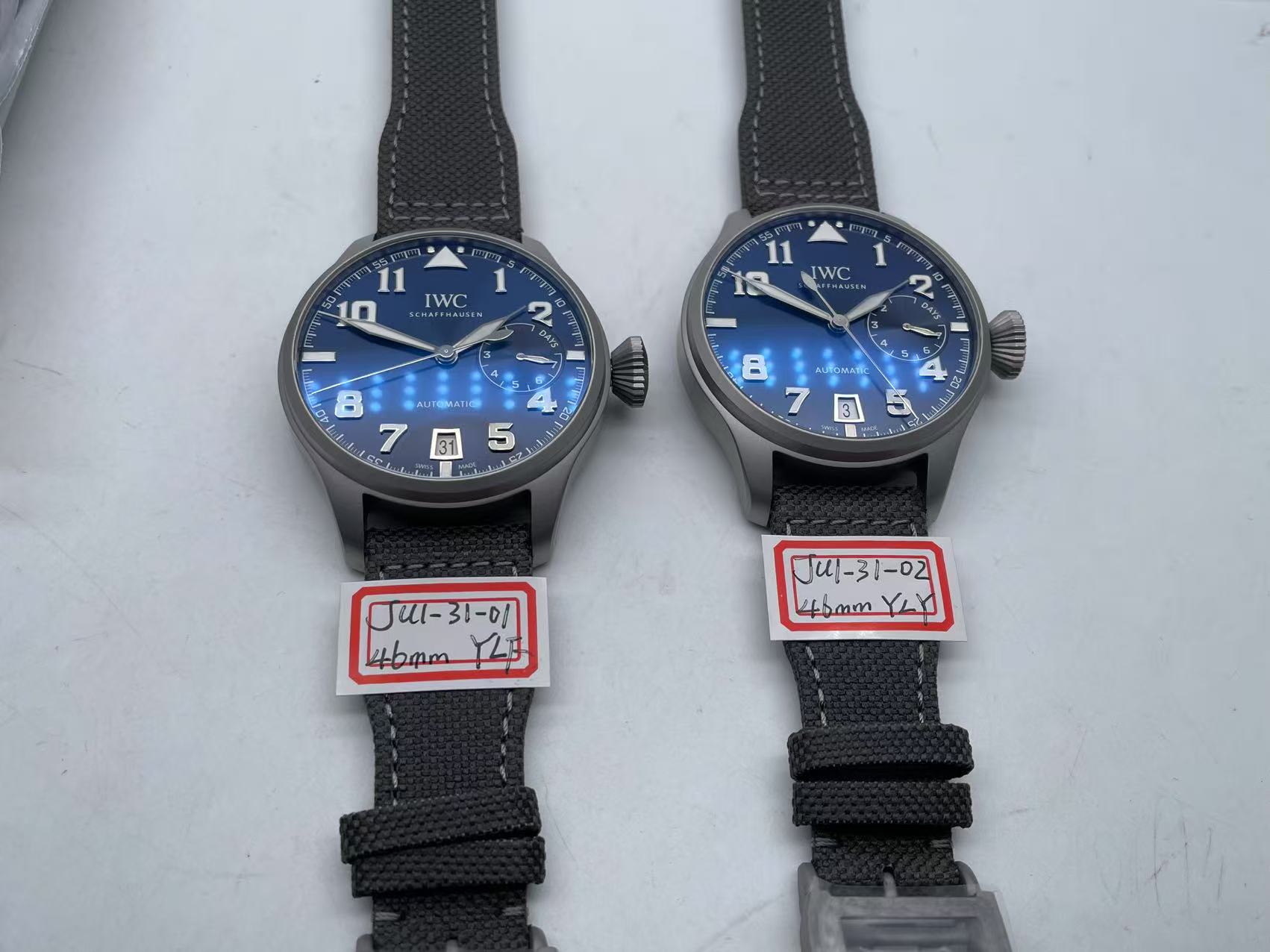 IWC0340B - Big Pilot LPP SandBlasted SS/NY Blue YLF A521111 $328