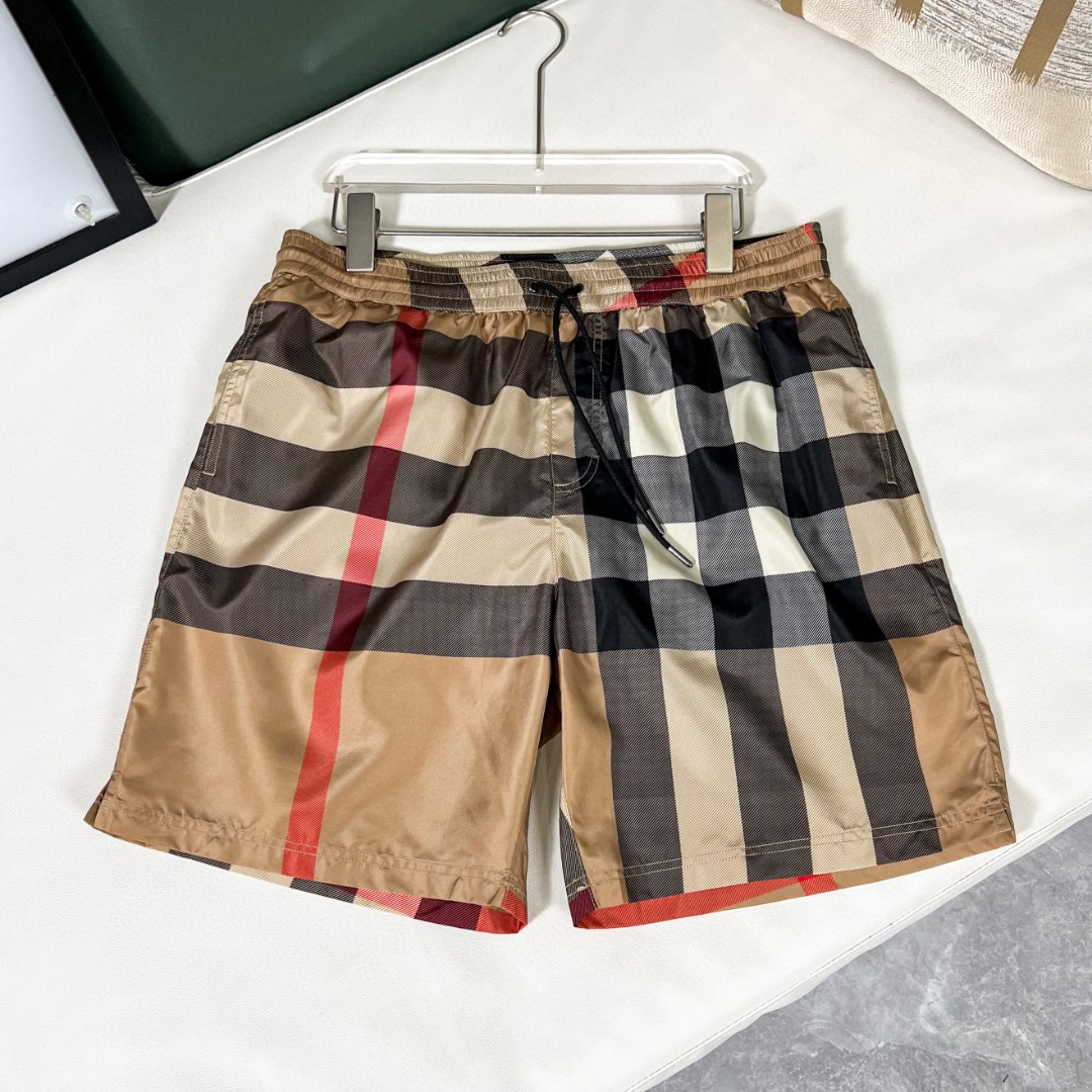 27 June ABF Burberry Burberry Check Drawcord Swim Shorts