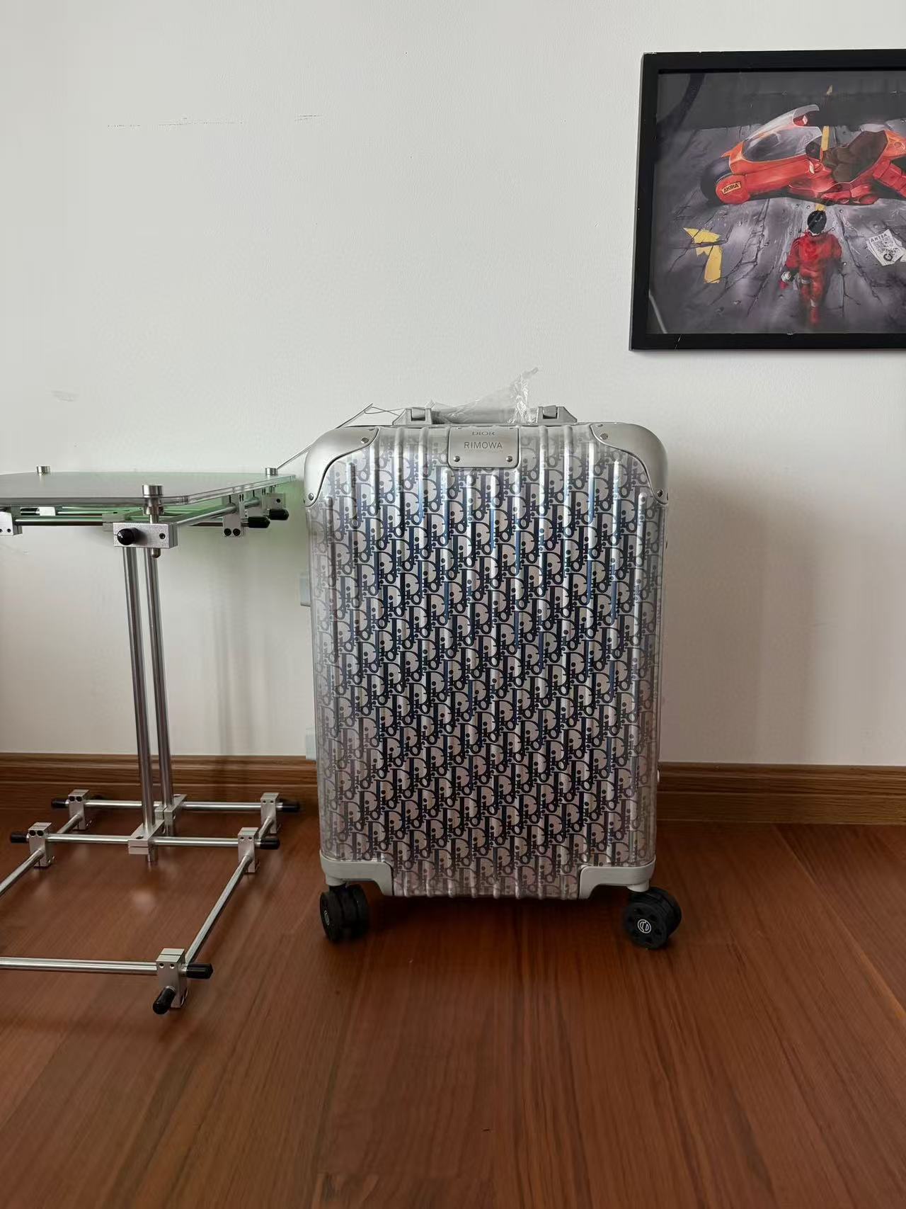 1 Aug ABF Christian Dior X Rimowa Aluminum Gradient Cabin Luggage Blue