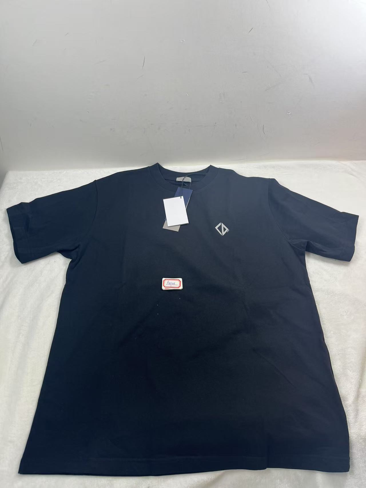 1 Aug ABQ Christian Dior Cotton Diamond Patch T-Shirt In Black
