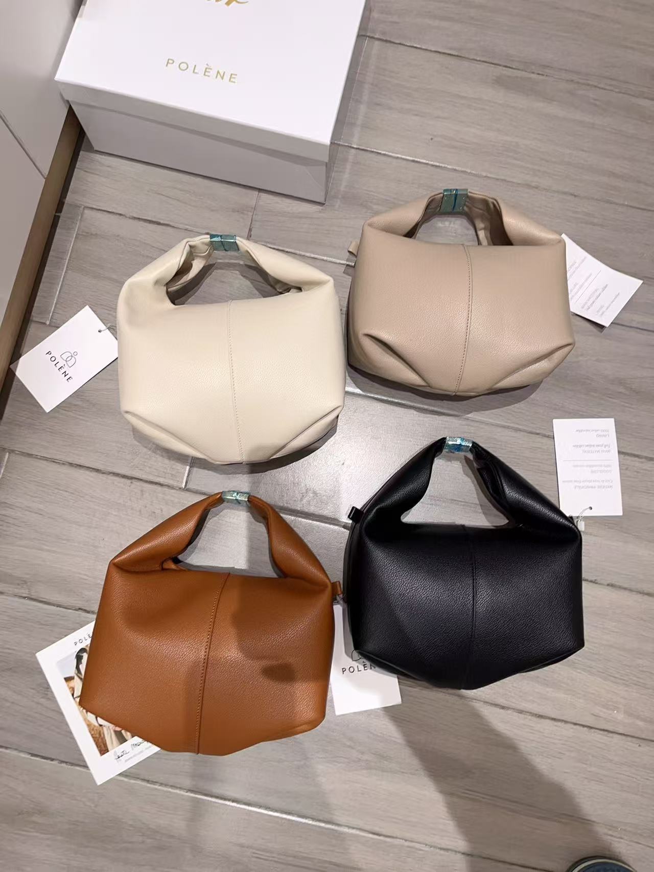 Polene Numero Neuf Mini Textured All colors bag 23x14x12cm