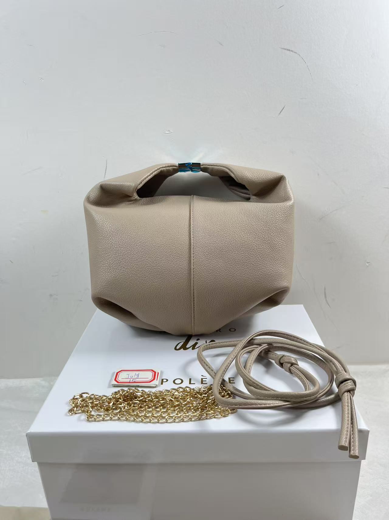 Polene Beri Edition Textured chalk bag 23x21x10cm