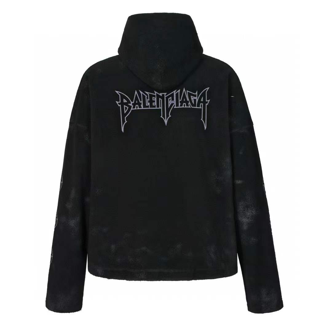 Balenciaga Hoodies Men Black