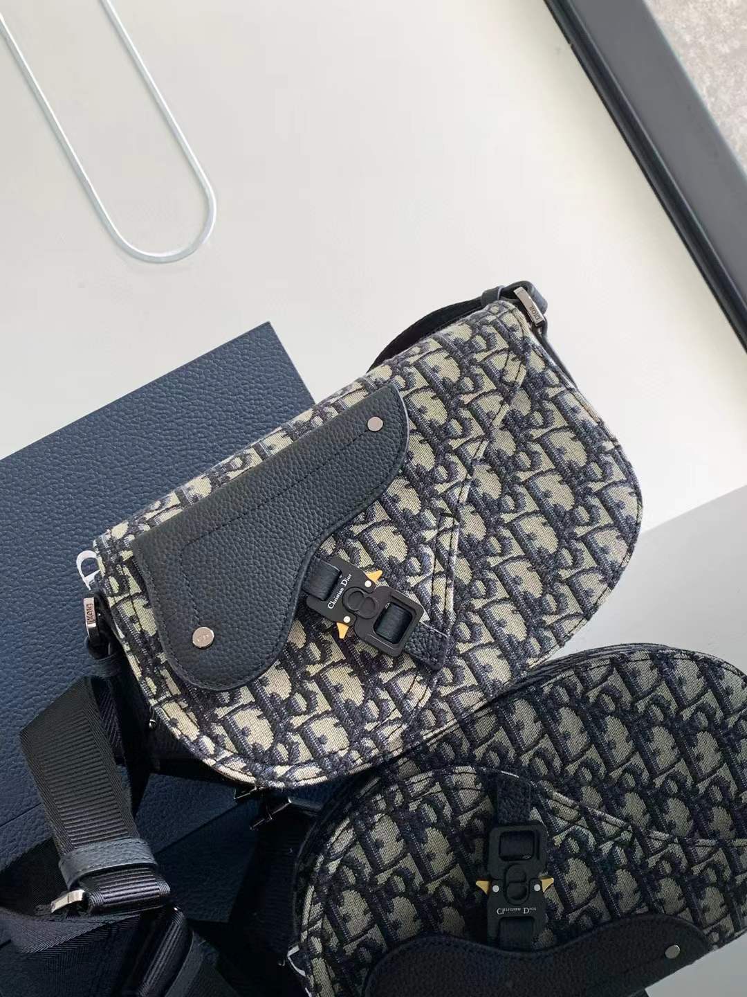 Christian Dior Man Saddle Bag Outlet Black