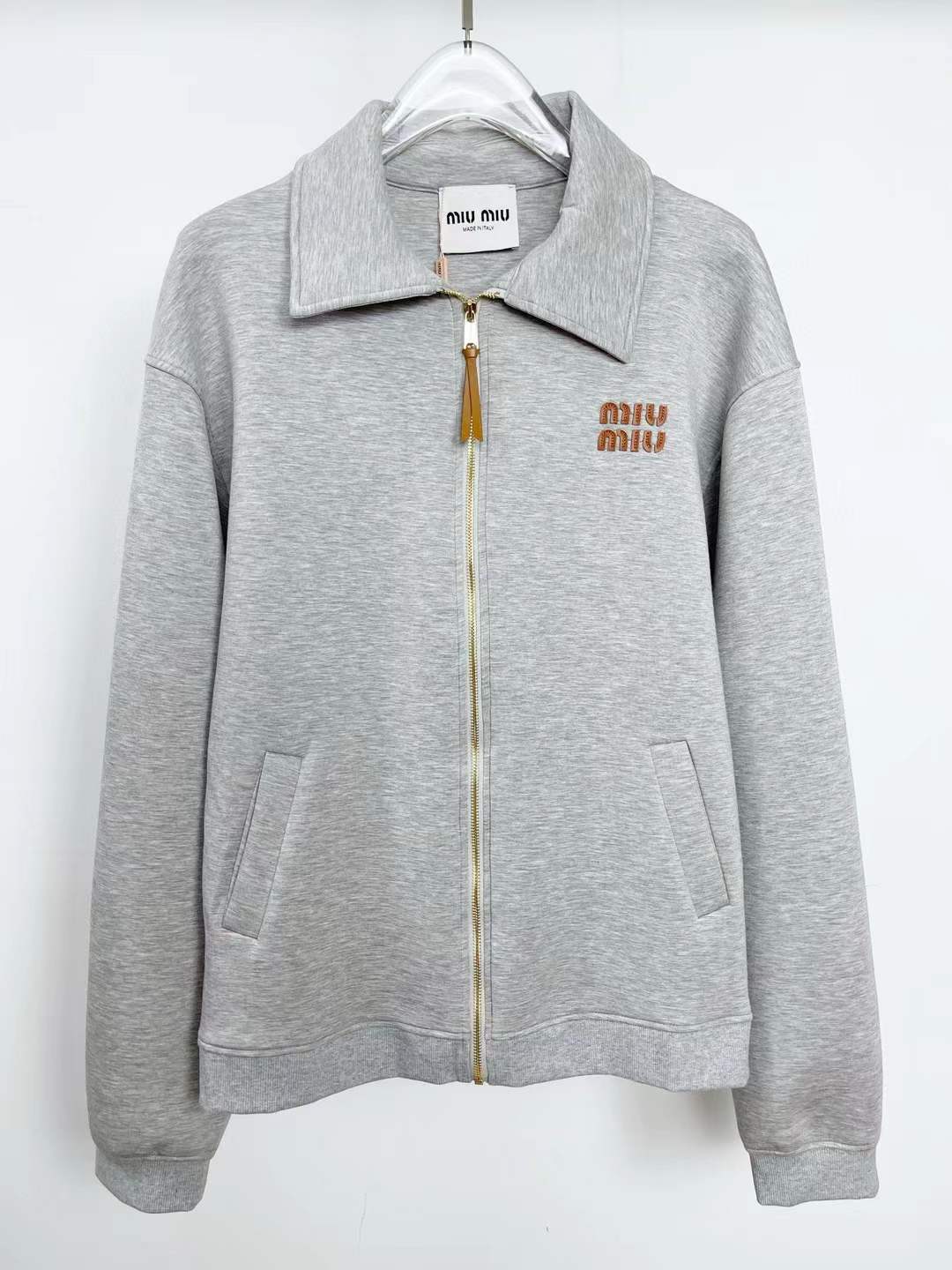 Miu Miu Jersey Zip-Up Jacket