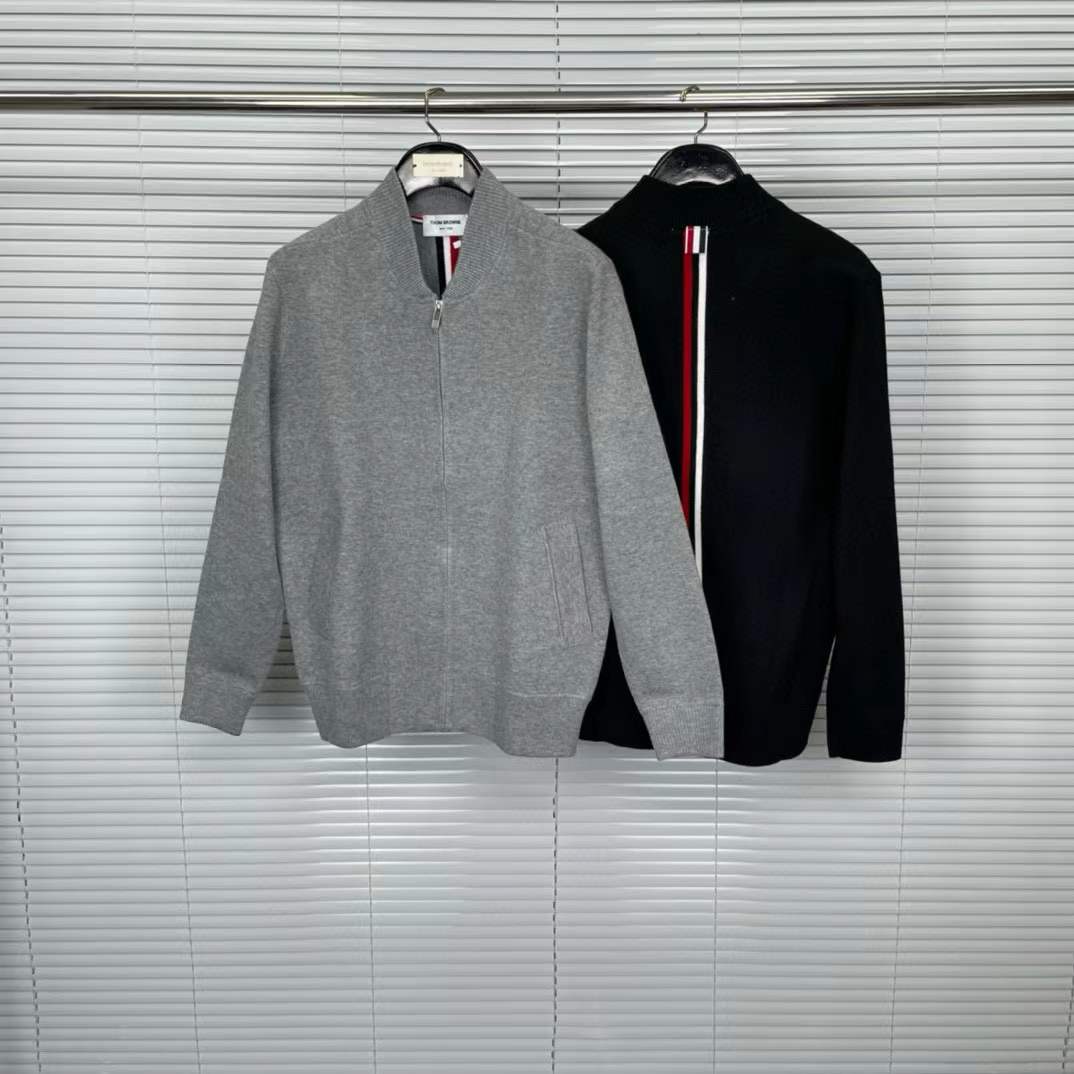 Thom Browne Polo Bomber Jacket Black