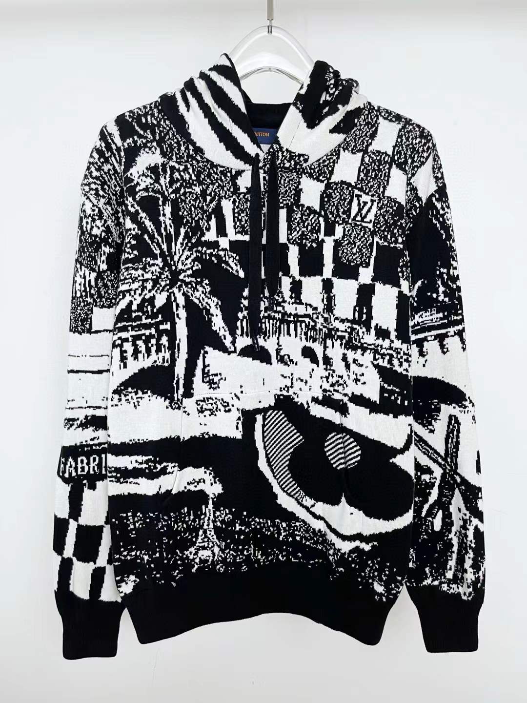 LV Parisian Collage' Hoodie - White