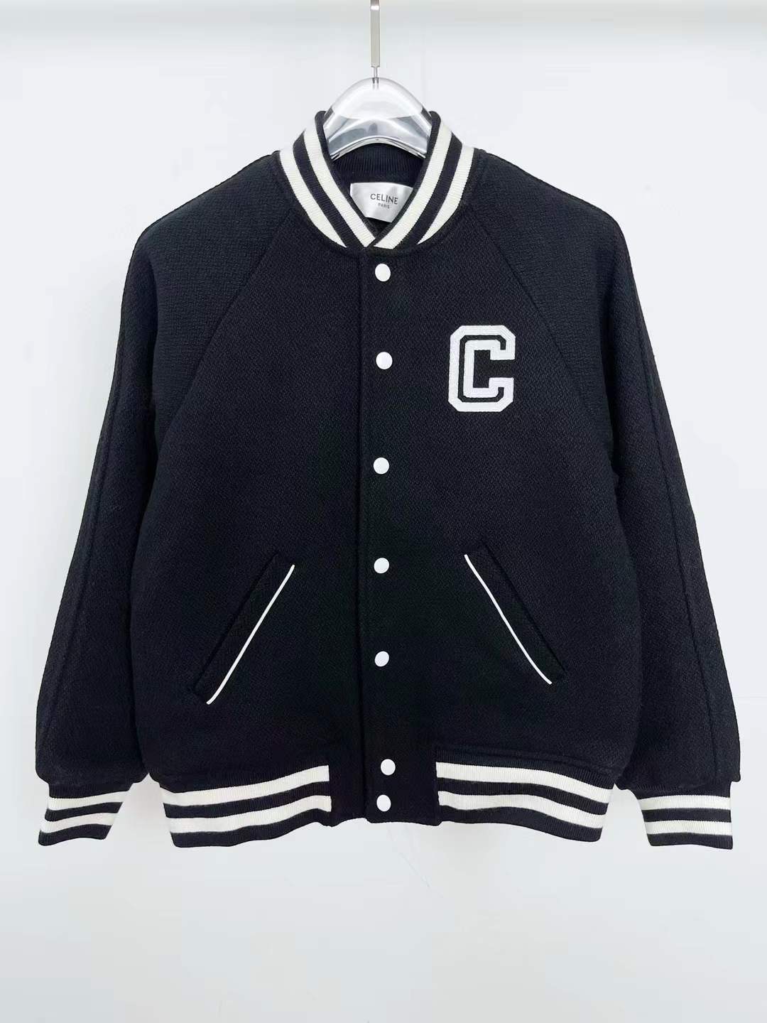 Celine Striped Logo Jacket