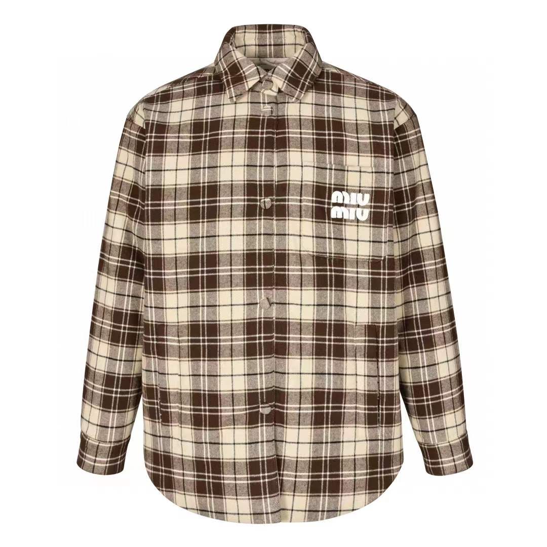Miu miu Plaid Jacket