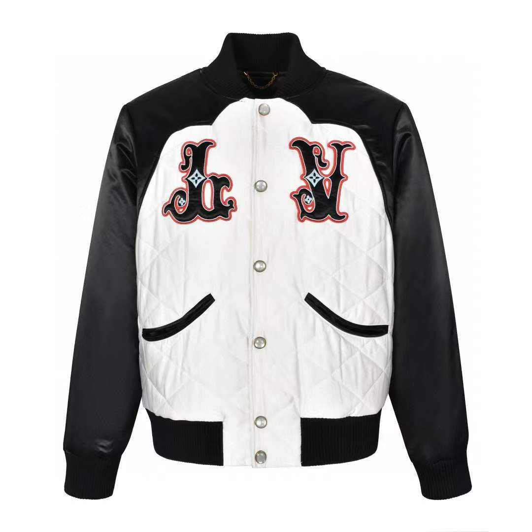 LV Bicolor Satin Bomber Jacket