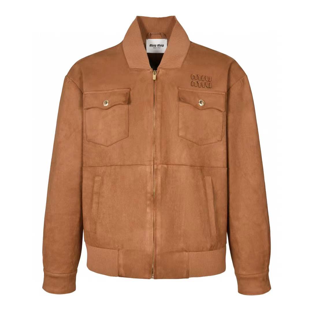 Miu Miu Suede Nappa Leather Jacket