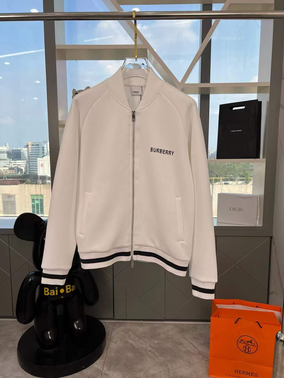 Burberry Woman's Zip Jacket white