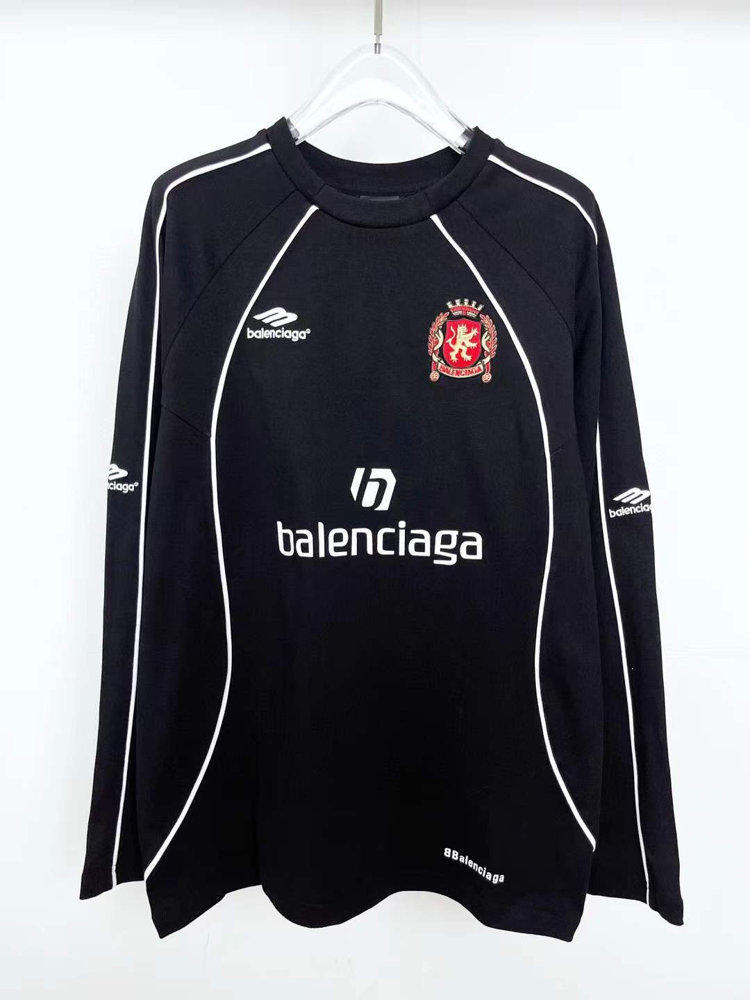 Balenciaga Oversized Soccer T-Shirt Black