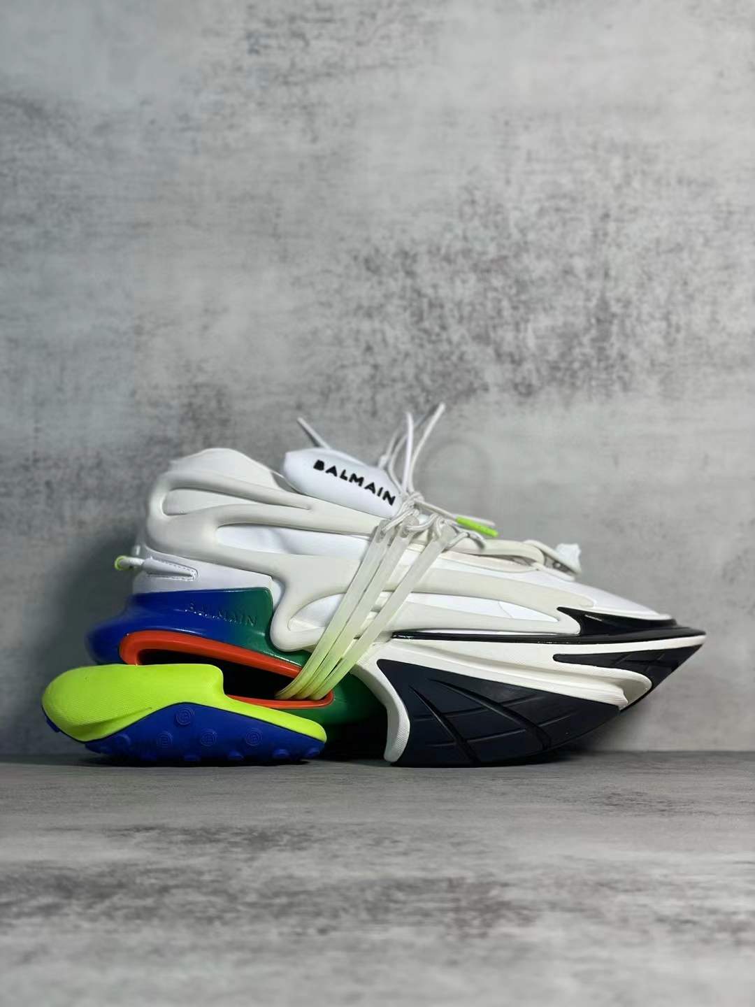 Balmain White Unicorn Sneakers Mens