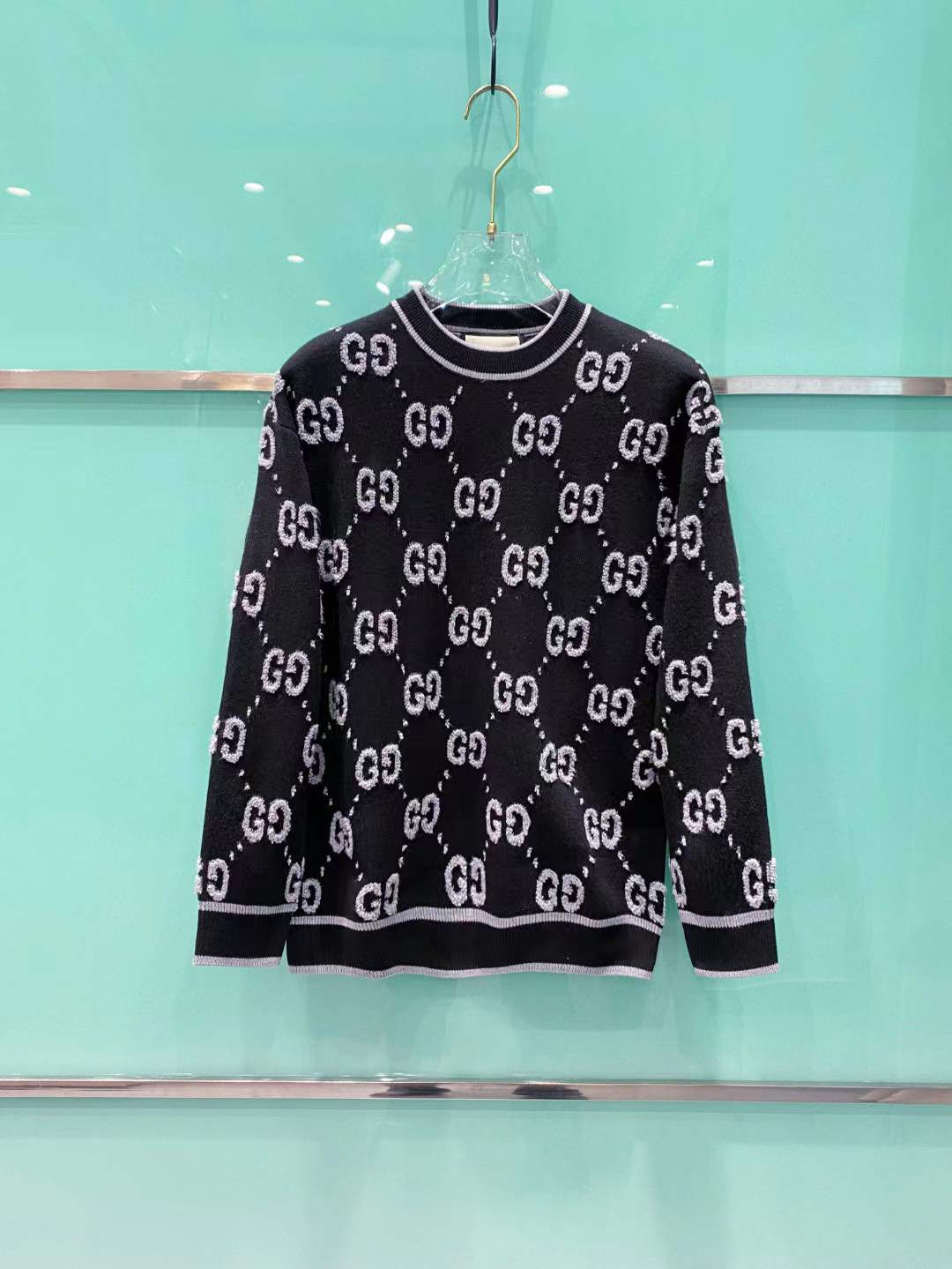 Gucci wool jacquard jumper in Black