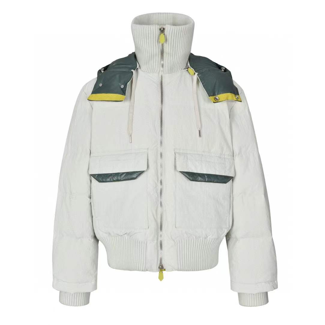 MONCLER BRISEO SATIN BOMBER JACKET