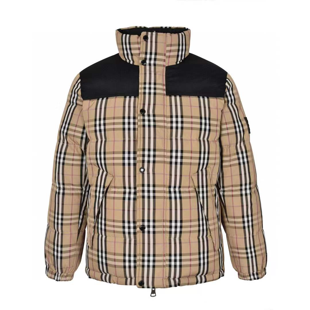 Burberry Vintage check motif reversible puffer jacket