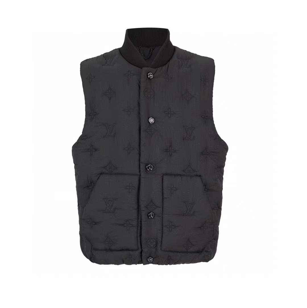 Gucci Jumbo GG canvas vest in black