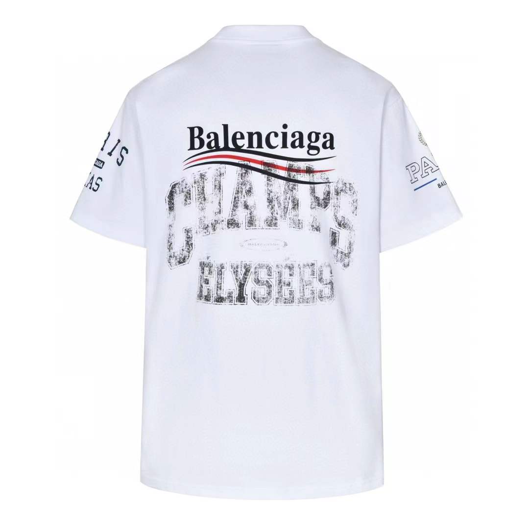 Balenciaga Overlayer Political Campaign T-shirt Small Fit in White/black