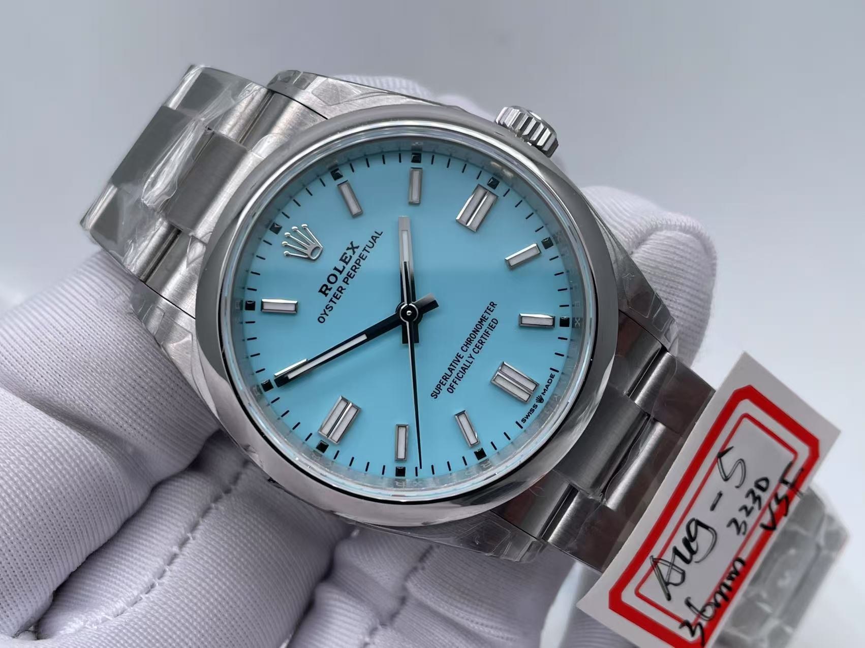 ROYP040C - Oyster Pert 36mm 904 126000 SS/SS T-Blu VSF V2 VS3230 $498